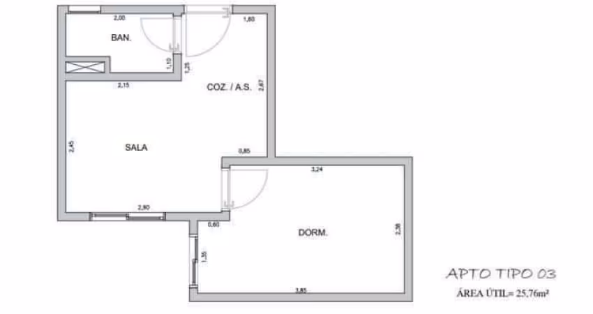APARTAMENTO - 1 QUARTO - VILA ALPINA