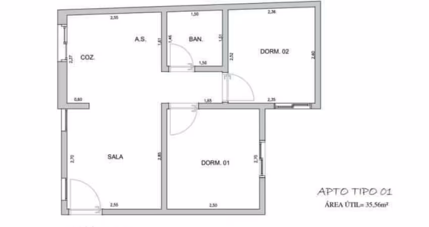 APARTAMENTO - 2 QUARTOS - VILA ALPINA
