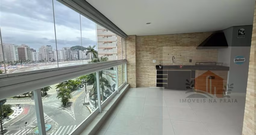 Apartamento com 3 dormitórios varanda gourmet vista para o mar nas Astúrias