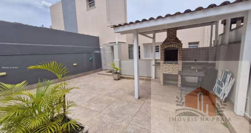 Cobertura penthouse com 2 dormitórios churrasqueira lado praia 1 vaga na Enseada - Tortugas
