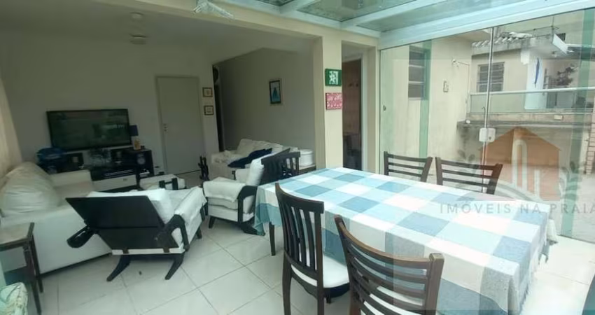 Cobertura penthouse 3 dormitórios churrasqueira 1 vaga lado praia na Enseada