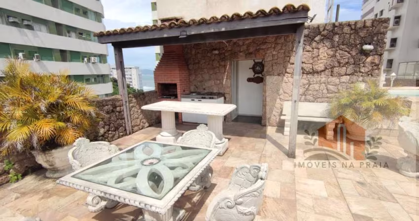 Cobertura duplex com 3 suítes piscina churrasqueira 1 vaga prédio frente ao mar com vista nas Astúrias