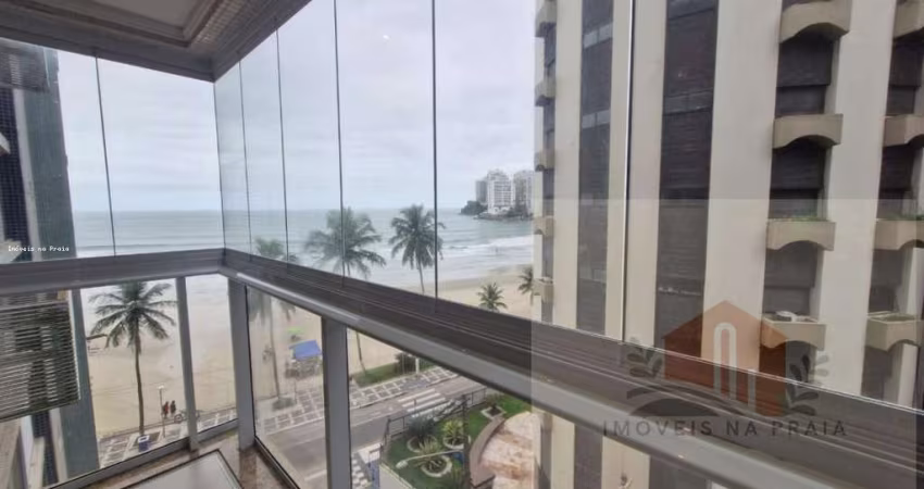 Apartamento reformado com 2 dormitórios frente ao mar e com vista 1 vaga nas Astúrias