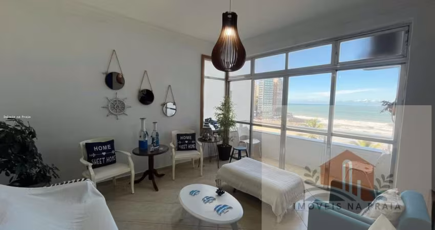 Apartamento reformado com 4 dormitórios 1 vaga frente ao mar  na Pitangueiras