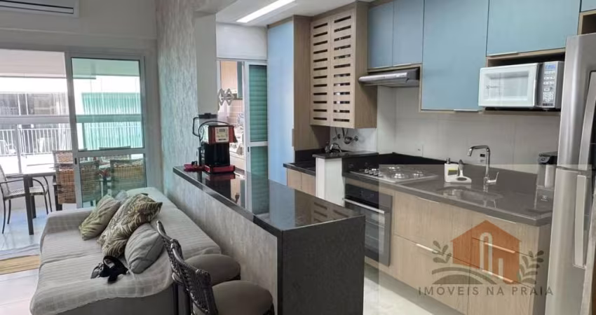 Apartamento com 2 dormitórios varanda gourmet 2 vagas lazer vista para o mar nas Astúrias