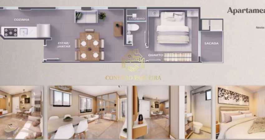 Apartamento 39,41m² 1 Quarto