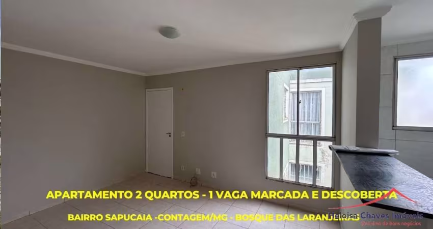 Apartamento com 2 quartos à venda na Avenida das Tulipas, 150, Sapucaia, Contagem
