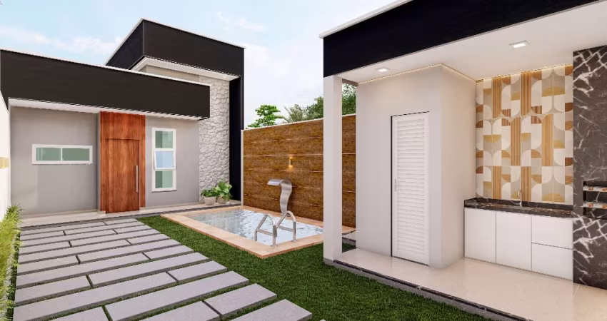 Casas moderna fino acabamento e bem localizada em Lagoinha Paraipaba-Ce