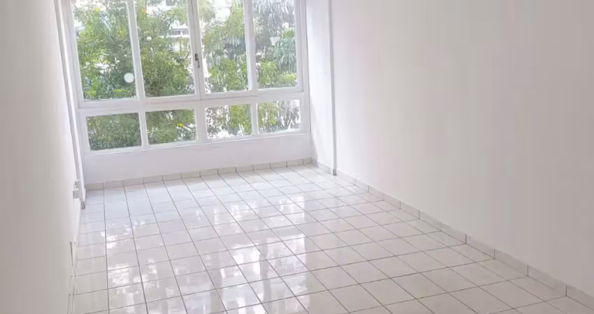 Aluguel de kitnet de 34m2 com 1 copa 1 banheiro e vaga de garagem coletiva insuficiente na ponta da praia em santos-sp