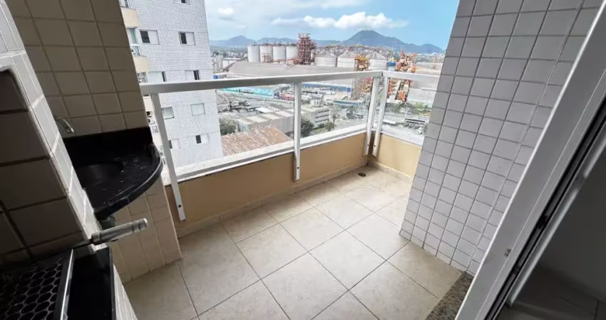 Aluguel de apartamento de 77m2 com 3 dorms , 1 suíte e 1 vaga coletiva , lazer completo na ponta da praia em santos-sp