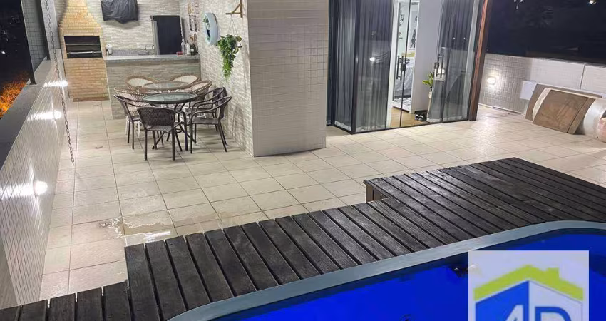 Cobertura com 4 dormitórios , 3 suítes , à venda, 259 m² por R$ 1.600.000 - Recreio dos Bandeirantes - Rio de Janeiro/RJ
