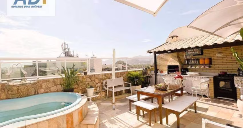 Cobertura, Recreio,4 quartos, 147 m² - venda por R$ 1.180.000 ou aluguel por R$ 9.040/mês - Recreio dos Bandeirantes - Rio de Janeiro/RJ