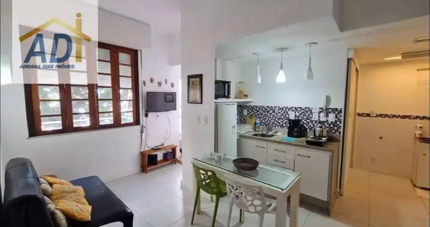 Apartamento, leme, venda,mobiliado, quarto,22 m² por r$ 580.000 - leme - rio de janeiro/rj