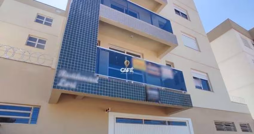 Apartamento 02  dormitórios com suíte, vaga de garagem, sacada e churrasqueira.