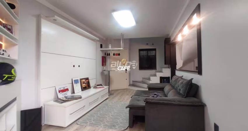 Alugo apartamento Mobiliado com churrasqueira e Garagem Coberta.