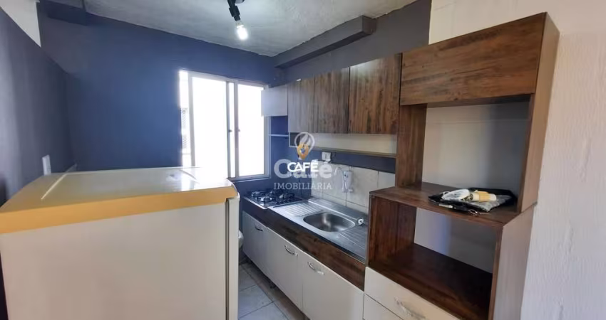 Apartamento de 2 dormitórios com vaga de estacionamento.
