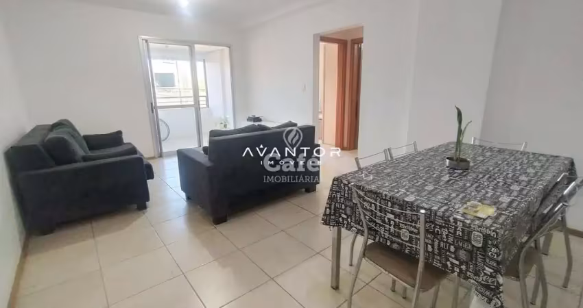 Apartamento, 2 dormitórios, 1 banheiro, 1 vaga, sacada, churrasqueira, centro