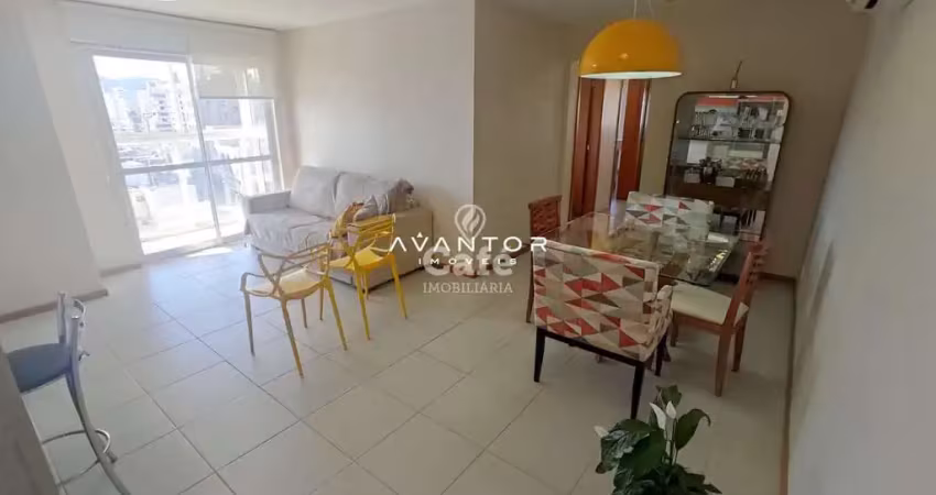 Belo apartamento mobiliado com 3 dormitórios, sendo uma suíte, sacada com churra