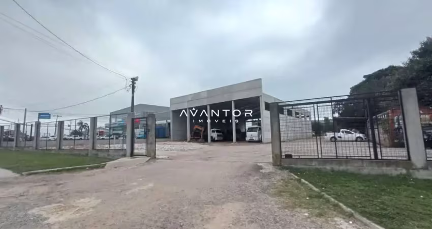 Pavilhão em camobi, amplo de 600 m², em fase de acabamento.