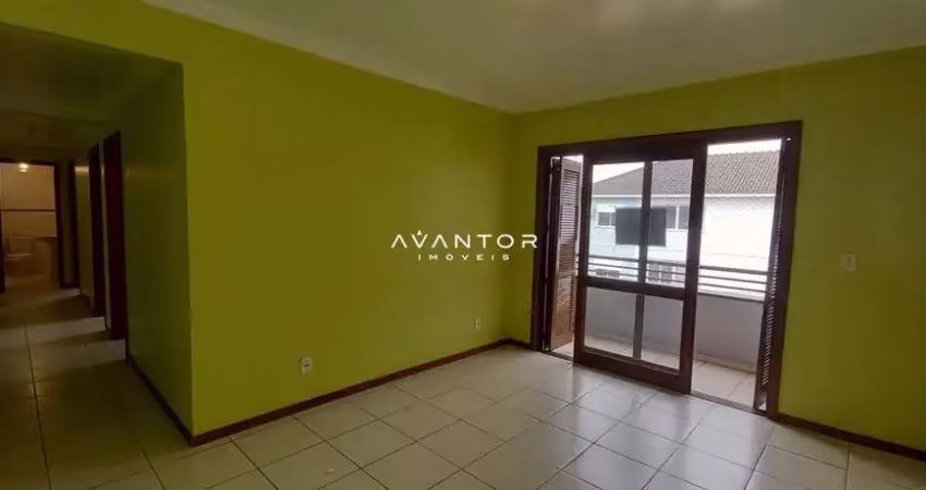 Apartamento dois dormitórios, duas sacadas e uma vaga, á venda em camobi.