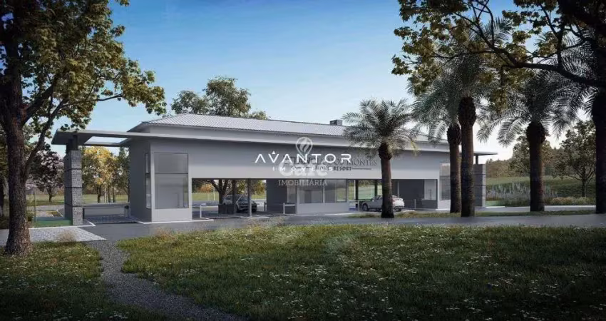 Terreno à venda com 345,66m² no condomínio estância dos montes.