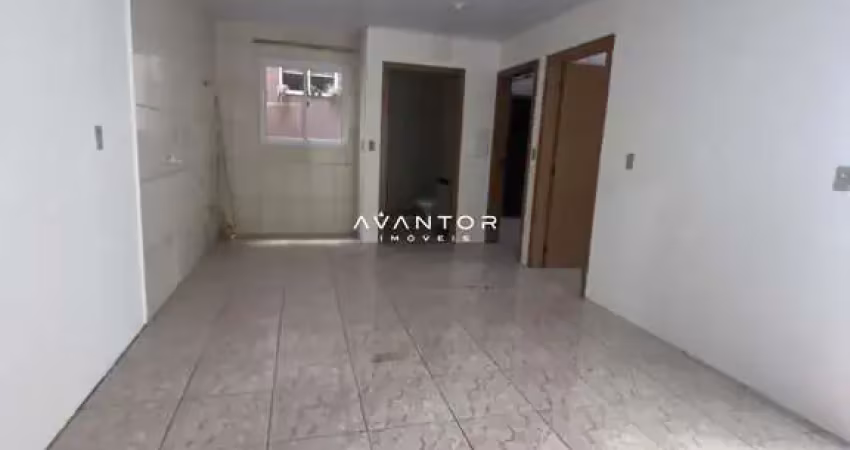 Apartamento de 2 dormitórios, sala de estar, banheiro social, cozinha, área de s