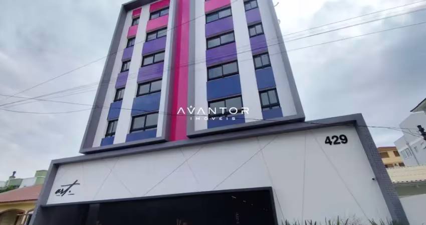 Apartamento de 36,6 m², 2 dormitórios e 1 vaga de garagem.