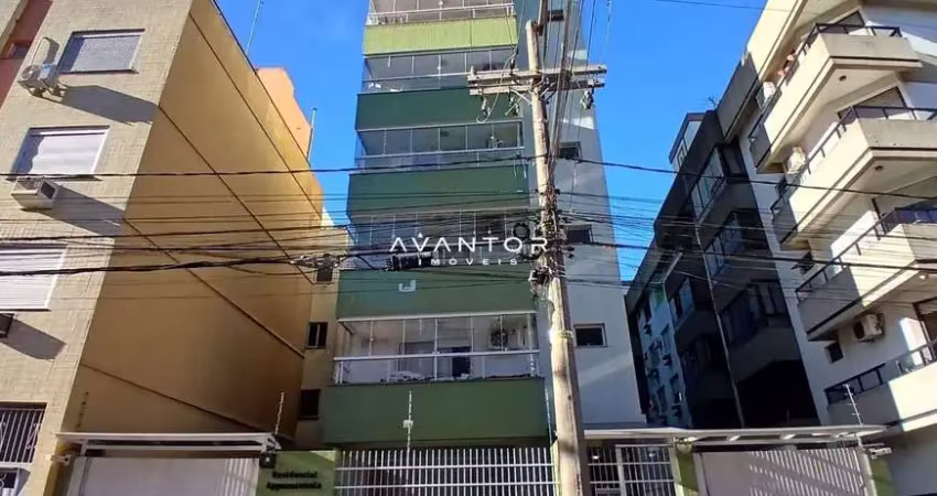 Apartamento de 1 dormitório, sala de estar, banheiro social, cozinha, churrasque