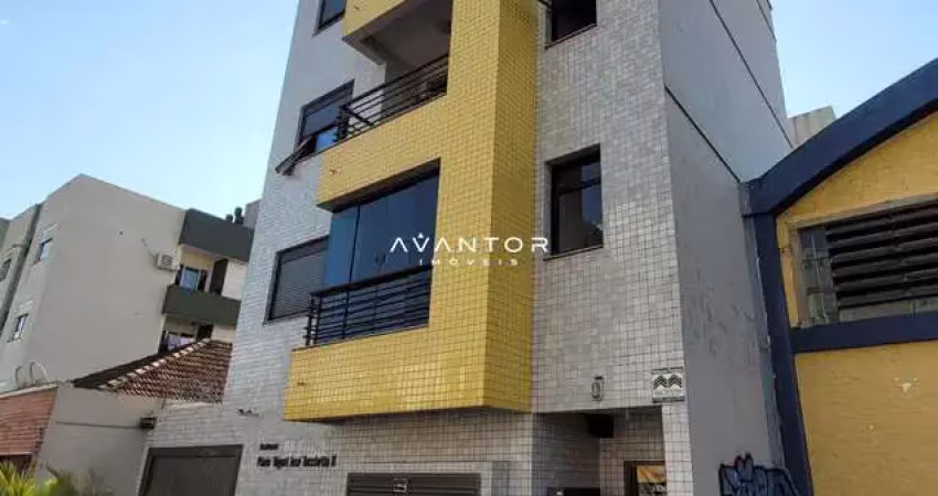 Kitnet semimobiliado, com sacada e churrasqueira, no bairro rosário