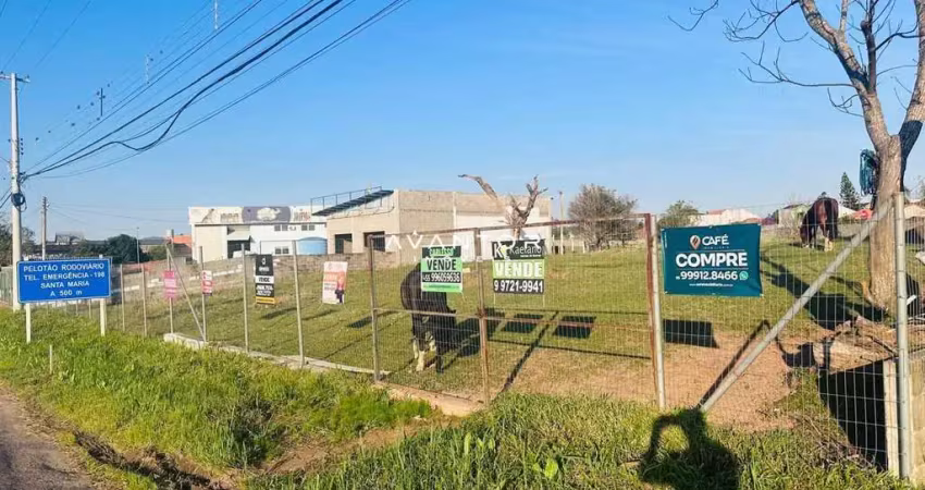 Linda área de aprox. 1 hectare dentro de camobi de frente para faixa- confira