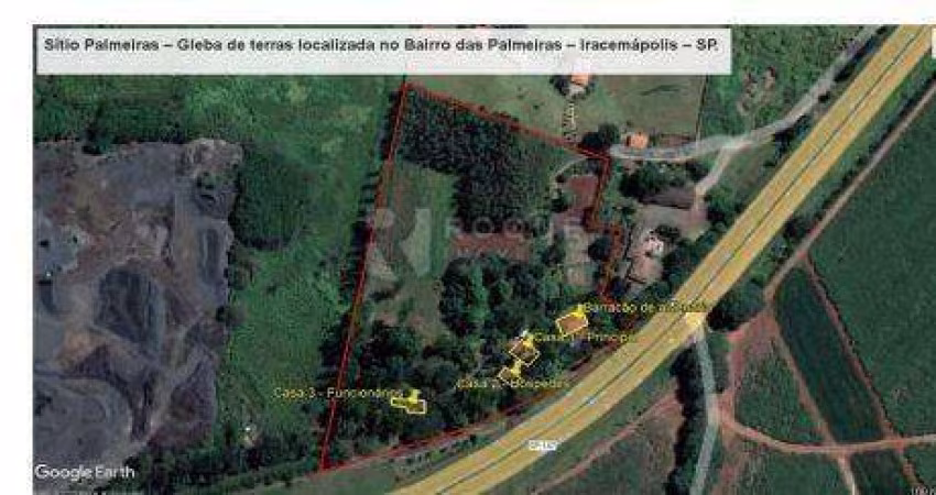 Área à venda no bairro BAIRRO DAS PALMEIRAS