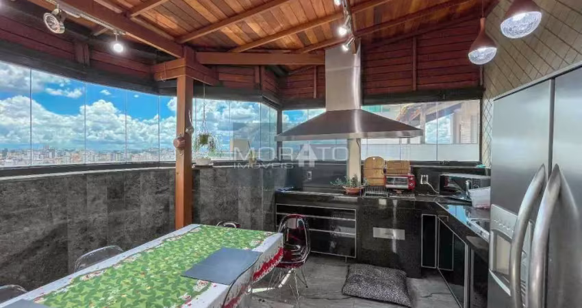 Cobertura com 3 quartos, 2 vagas com 238m², no bairro Santa Rosa, Belo Horizonte