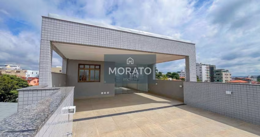 Cobertura com 4 quartos sendo 4 suítes com 4 vagas no bairro Santa Rosa.