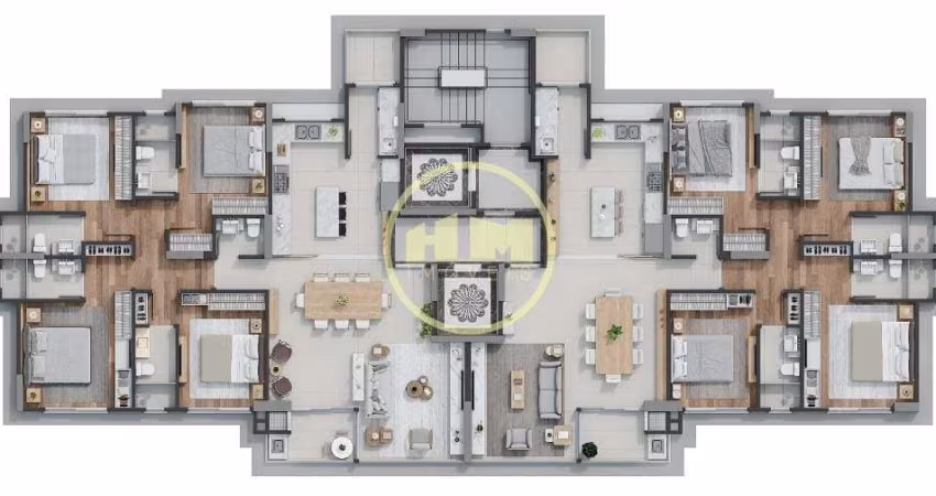 Apartamento novo com 04 suítes à venda - Pioneiros, Balneário Camboriú