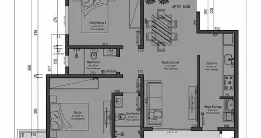 Apartamento com 2 quartos à venda na Rua Jacarandá, 1147, Tabuleiro, Camboriú