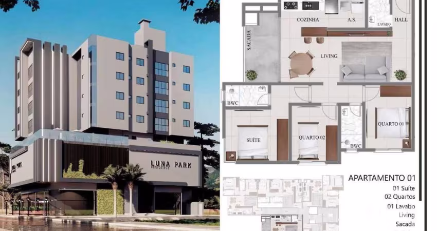 Apartamento com 2 quartos à venda na Avenida Palestina, 1020, Nações, Balneário Camboriú