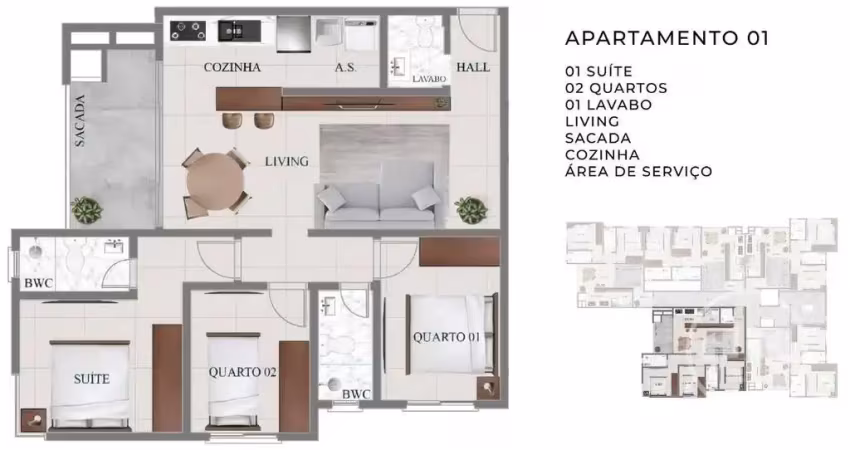 Apartamento com 3 quartos à venda na Avenida Palestina, 1020, Nações, Balneário Camboriú