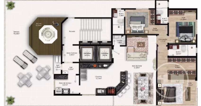 Apartamento com 3 quartos à venda na Rua 2850, 268, Centro, Balneário Camboriú