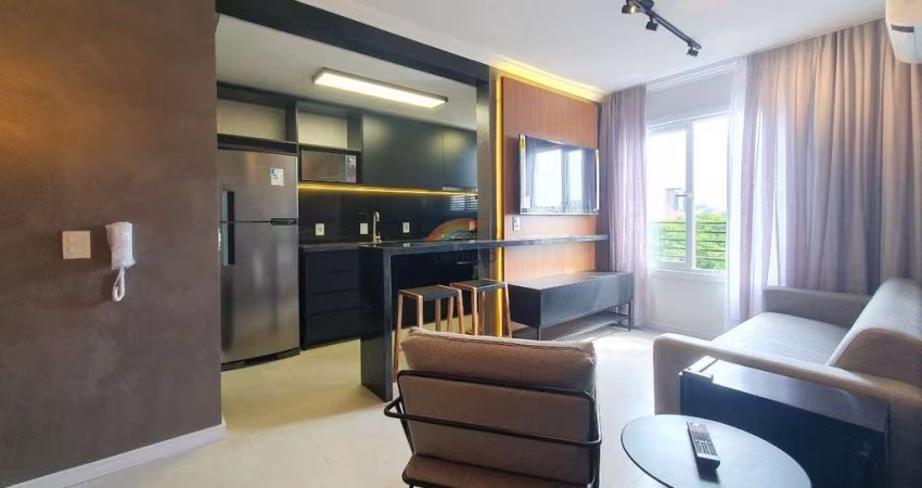 Apartamento mobiliado com 2 dormitórios, sendo 1 suíte e com 2 vagas de garagem à venda  - Centro - Novo Hamburgo/RS