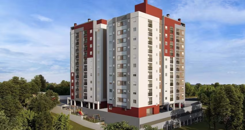 Apartamento Novo, 2 dormitórios com garagem, andar alto