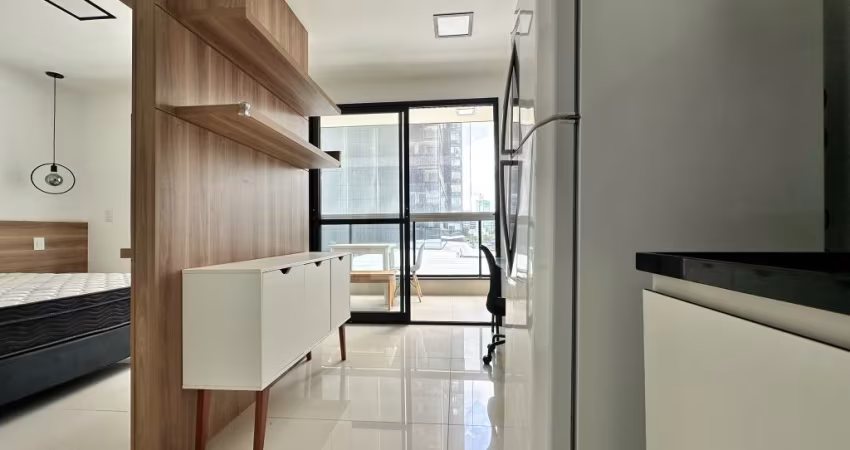Studio à venda porteira fechada na Enseada do Suá – Moderno, mobiliado e com lazer completo!