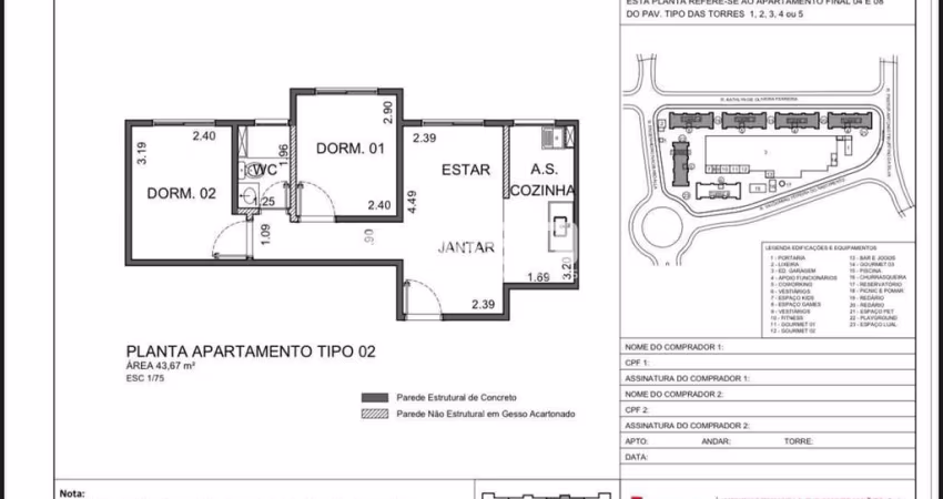 Apartamento com 2 quartos à venda no Jardim Ibirapuera, Campinas 