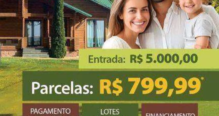 Lotes parcelados, a venda em Jacutinga