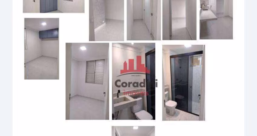 Apartamento com 3 dormitórios à venda, 62 m² por R$ 250.000 - Parque das Flores - Brieds - Americana/SP