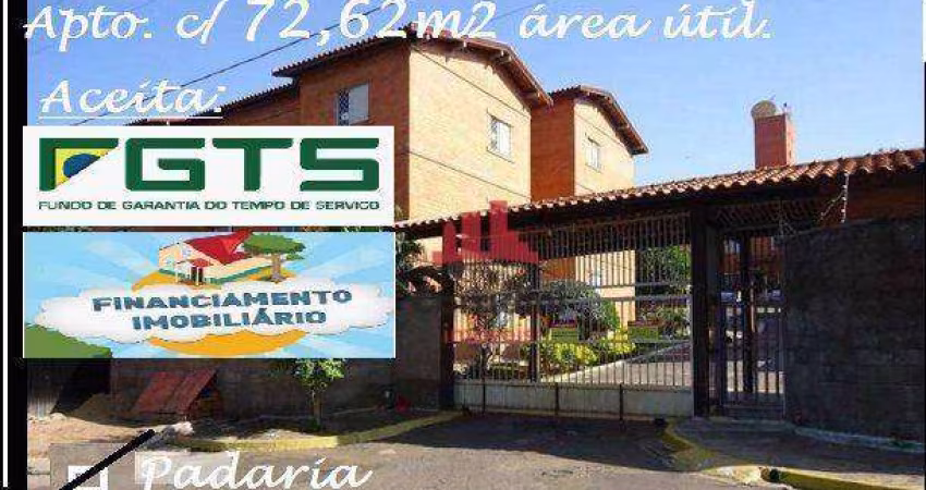 Apartamento com 3 dormitórios à venda, 72 m² por R$ 185.000,00 - Jardim São Domingos - Americana/SP