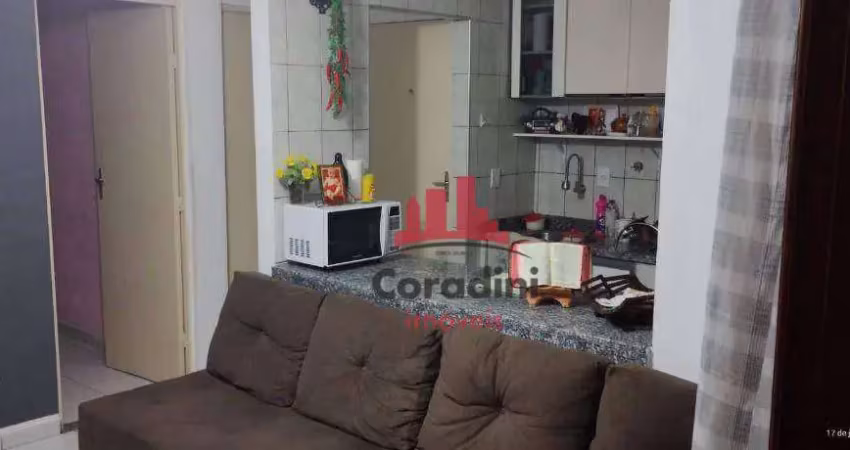 Apartamento com 2 dormitórios à venda, 50 m² por r$ 140.000,00 - conjunto habitacional roberto romano - santa bárbara d'oeste/sp