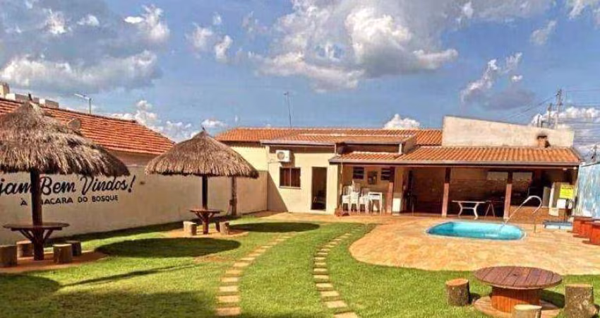Chácara com 1 dormitório à venda, 384 m² por R$ 450.000 - Jardim Santa Rosa - Nova Odessa/SP