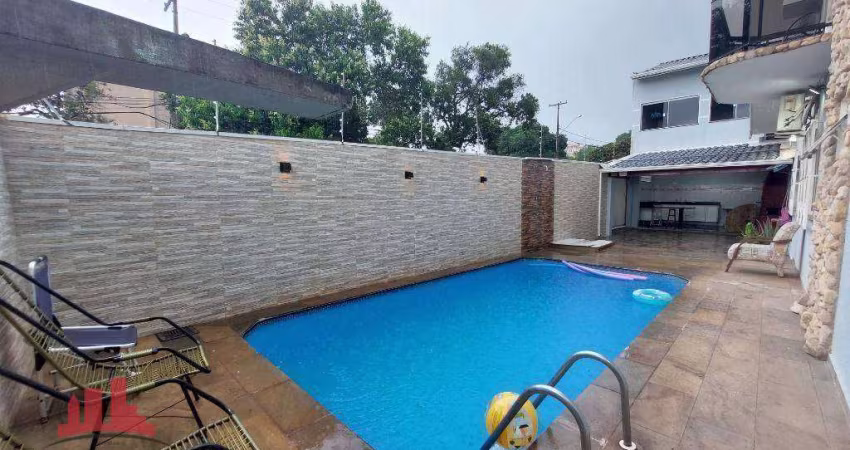Casa com 4 dormitórios para alugar, 360 m² por R$ 5.606,00/mês - Jardim Lizandra - Americana/SP