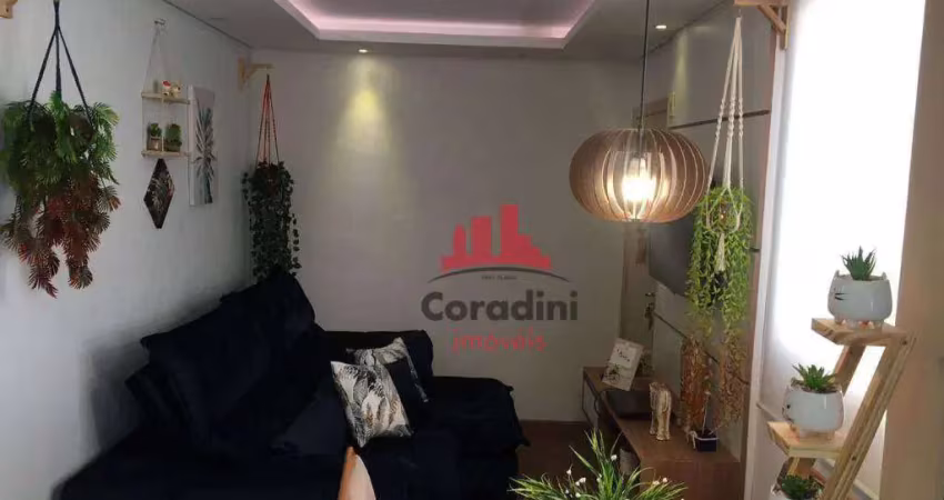 Apartamento com 2 dormitórios, 59 m² - venda por r$ 200.000,00 ou aluguel por r$ 1.351,00/mês - jardim recanto - americana/sp