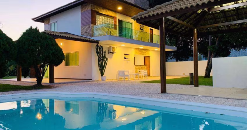 Casa em Condomínio para Locação em Camaçari, Busca Vida, 4 dormitórios, 4 suítes, 5 banheiros, 4 vagas